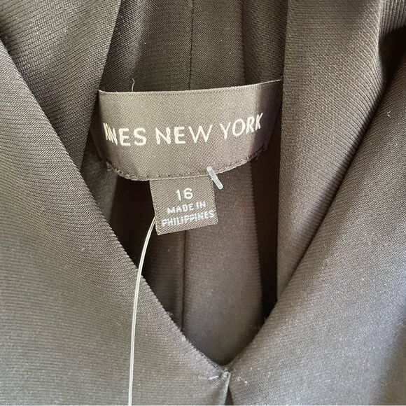 NWT JONES NEW YORK BLACK DRESS WITH BEAD BELT SIZE 16 - Picture 3 of 13